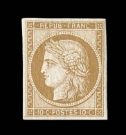 N°1f - 10c Bistre - Réimpression - TB - 1849-1850 Ceres