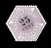 N°7 - 25c Lilas - Signé Balasse - TB - Télégraphes