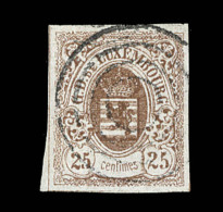 N°8 - 25c Brun - Signé Calves - TB - 1859-1880 Wappen & Heraldik