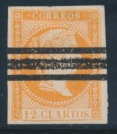 N°44 - 12c Orange - Annulations Barres - TB - Neufs