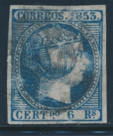 N°21 - 6r. Bleu - TB - Used Stamps