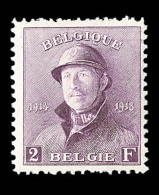N°176 - 2F Violet - Roi Casqué - TB - 1915-1920 Albert I