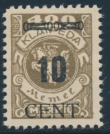 N°175 - TB - Memel (Klaïpeda) 1923