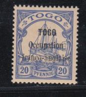 N°25 - 20pfg Bleu - TB - Togo