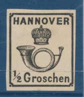 N°16 - ½ Gr Noir - TB - Hannover