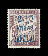 TIMBRES TAXE N°5a - 2½ S/50c - Rousseur - Signé Calves - Autres & Non Classés