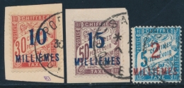 TIMBRES TAXE N°5, 7/8 - N°5 Signé A. Brun - N°7/8 S/Fgt - TB - Autres & Non Classés