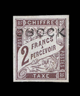 TIMBRES TAXE  N°17 - 2F Marron - Signé Brun - TB - Other & Unclassified