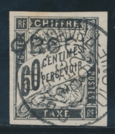 TIMBRES TAXE  N°15 - 60c Noir - Belle Oblit. - TB - Other & Unclassified
