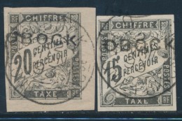 TIMBRES TAXE  N°11/12 - 15c Et 20c Noir - TB - Other & Unclassified