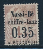 TIMBRES TAXE  N°4 - 0,35 S/4c - Signé Calves/A.Brun - TB - Autres & Non Classés