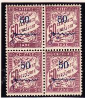 TIMBRES TAXE N°12 - Bloc De 4 - TB - Vide