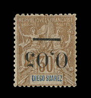 N°59b - 0,05 S/30c Type II - Surch Renversée - 1 Coin Arrondi - Signé Calves - Other & Unclassified