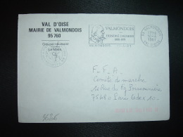 LETTRE OBL.MEC.10-4-1981 VALMONDOIS (95 VAL D'OISE) MAIRIE - Frankobriefe