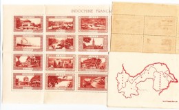 Carnet De 40 T. Souvenir (Vignettes) Du Tonkin, Annam, Cochinchine, Cambodge, Laos - B/TB - Other & Unclassified