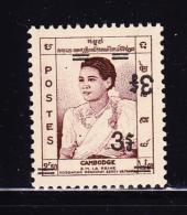 N°135 - Dble Surcharge Dt 1 Renversée - BDF - (Type I Du N°46) - TB - Cambodge