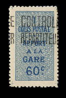 N°7A - 60c Bleu - TB - Parcel Post