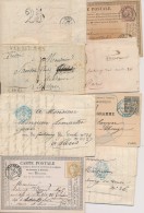 Lot De 8 Plis Dt 1 MP Versailles, 2 Paris Dist°, 1 Pneumatique + Divers - B/TB - 1849-1876: Période Classique