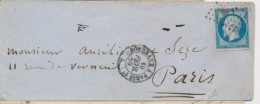 AMBULANTS N°14A - Obl. BP 1° - Bordeaux à Paris - 19/2/59 - Pr Paris - TB - 1849-1876: Période Classique
