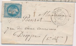 BALLONS MONTES Les Etats-Unis - L Sans Mention - Obl. Étoile 15 S/N°29 - Càd Paris R. Bonaparte - 27/9 - 1849-1876: Période Classique