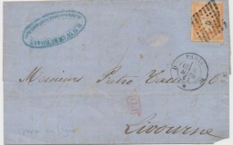 N°16 - Percé En Lignes - Obl. Bur. "D" - 8/3/62 - Pr Livourne - TB - 1849-1876: Période Classique
