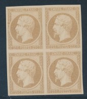 N°15 En Bloc De 4 - En Bistre Brun   - TB - Unused Stamps