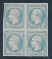 N°15 En Bloc De 4 - En Bleu Laiteux  - TB - Unused Stamps