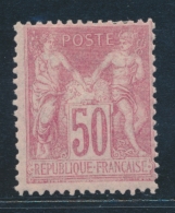 N°104 - 50c Rose - TB - 1876-1878 Sage (Type I)