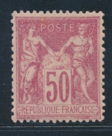 N°104 - 50c Rose - TB - 1876-1878 Sage (Type I)