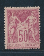 N°104 - 50c Rose - TB - 1876-1878 Sage (Type I)