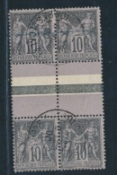 N°103b - 2 Paires Verticales - TB - 1876-1878 Sage (Type I)