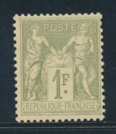 N°82 - 1F Olive - TB - 1876-1878 Sage (Type I)