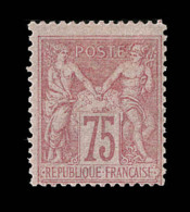 N°81 - 75c Rose - Signé A. Brun - TB - 1876-1878 Sage (Type I)