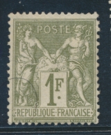 N°72 - 1F Bronze - B/TB - 1876-1878 Sage (Type I)