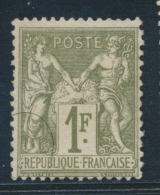 N°72 - 1F Bronze - B/TB - 1876-1878 Sage (Tipo I)