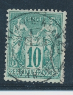 N°65 - 10c Vert - Belle Oblitération - TB - 1876-1878 Sage (Type I)