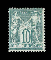 N°65 - 10c Vert - TB - 1876-1878 Sage (Type I)