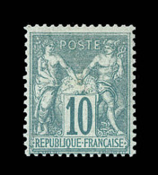 N°65 - 10c Vert - TB - 1876-1878 Sage (Type I)