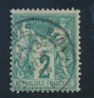 N°62 - 2c Vert - TB - 1876-1878 Sage (Type I)