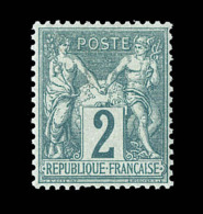 N°62 - 2c Vert - TB Centrage - Charn. Propre - TB - 1876-1878 Sage (Typ I)