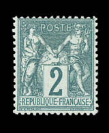 N°62 - 2c Vert - TB - 1876-1878 Sage (Type I)