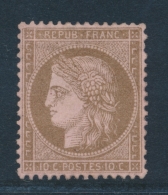 N°58 - 10c Brun S/rose - TB Centrage - TB - 1871-1875 Ceres