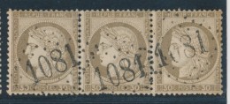 N°56 - Bde De 3 - Obl. GC 1081 - TB - 1871-1875 Ceres