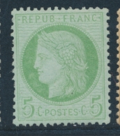 N°53 - 5c Vert Jaune - TB - 1871-1875 Cérès