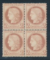 N°51 - Bloc De 4 - TB - 1871-1875 Cérès