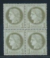 N°50 - Bloc De 4 - TB - 1871-1875 Ceres