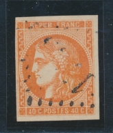 N°48a - 40c Orange Vif - TB - 1870 Bordeaux Printing