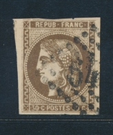 N°47d - 30c Brun Foncé - 2 Belles Marges - TB - 1870 Bordeaux Printing