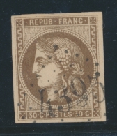 N°47 - 30c Brun - TB - 1870 Bordeaux Printing