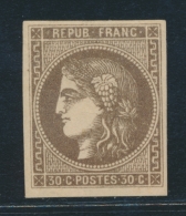 N°47 - Brun Foncé - TB - 1870 Emission De Bordeaux